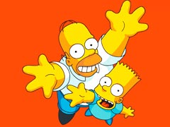 Dad and Bart Simpson 