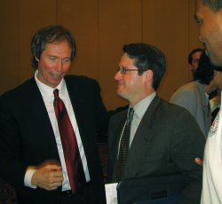 Kip McKean (left) with 'disciple'